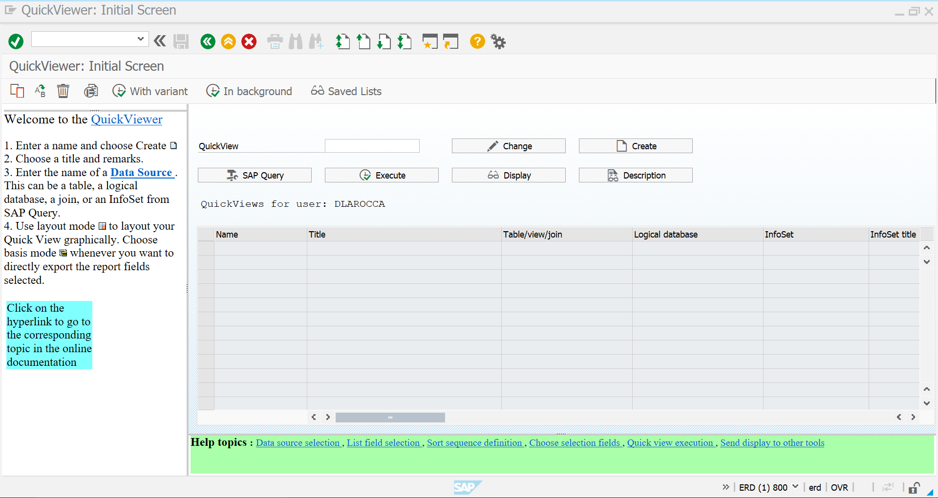 A Quick Look At SAP QuickViewer